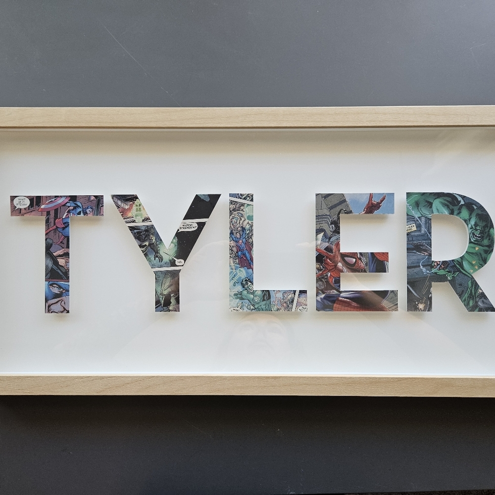 Comic Book Art Framed Wall Decor For A Tyler